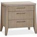 Modus Furniture Sumire Three Drawer Ash Wood Nightstand in Ginger 655450442377 QETW81C Image 1