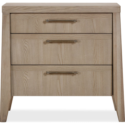 Modus Furniture Sumire Three Drawer Ash Wood Nightstand in Ginger 655450442377 QETW81C Image 2