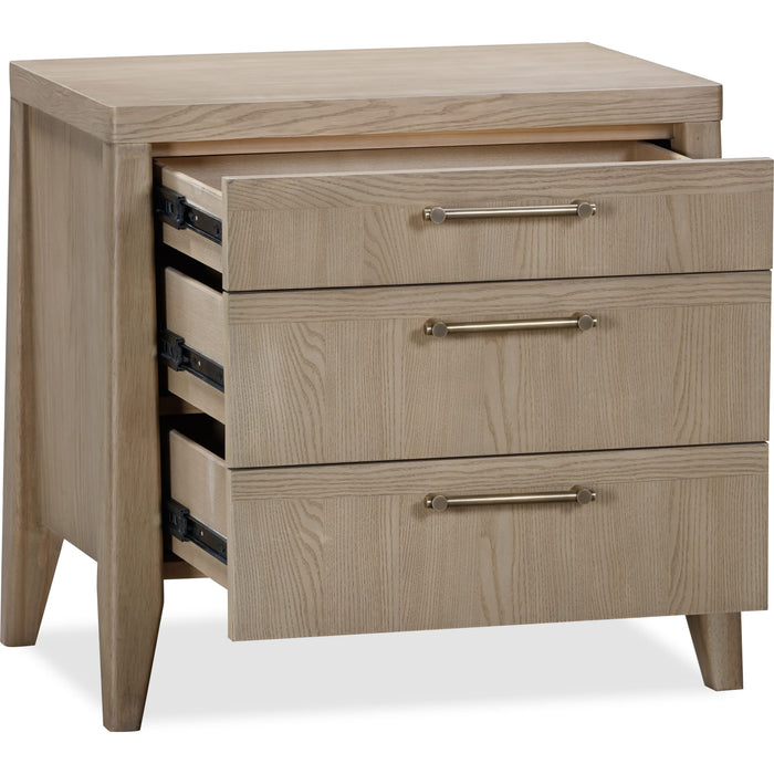 Modus Furniture Sumire Three Drawer Ash Wood Nightstand in Ginger 655450442377 QETW81C Image 5