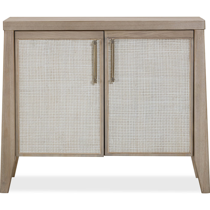 Modus Furniture Sumire Two Door Ash Wood Bachelor Chest in Ginger and Natural Cane 655450442421 QETW86 Image 2