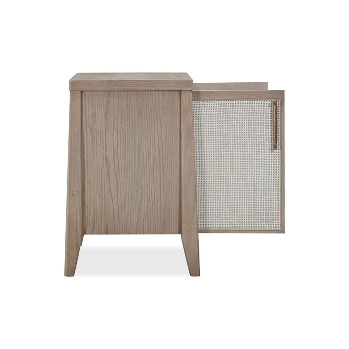 Modus Sumire Two Door Ash Wood Bachelor Chest in Ginger and Natural CaneImage 3