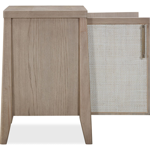 Modus Furniture Sumire Two Door Ash Wood Bachelor Chest in Ginger and Natural Cane 655450442421 QETW86 Image 4