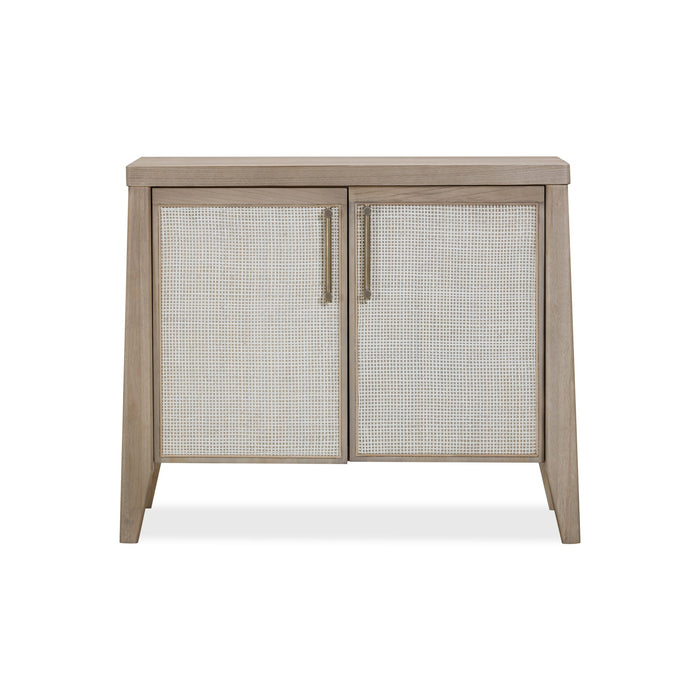 Modus Sumire Two Door Ash Wood Bachelor Chest in Ginger and Natural Cane Main Image