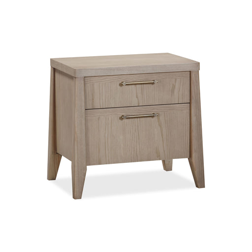 Modus Sumire Two Drawer Ash Wood Nightstand in Ginger Image 1