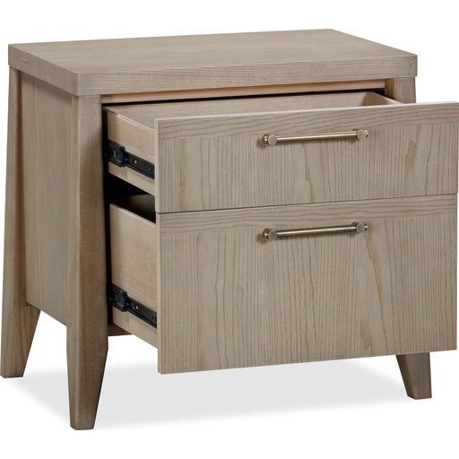 Modus Furniture Sumire Two Drawer Ash Wood Nightstand in Ginger 655450442360 QETW81B Image 2