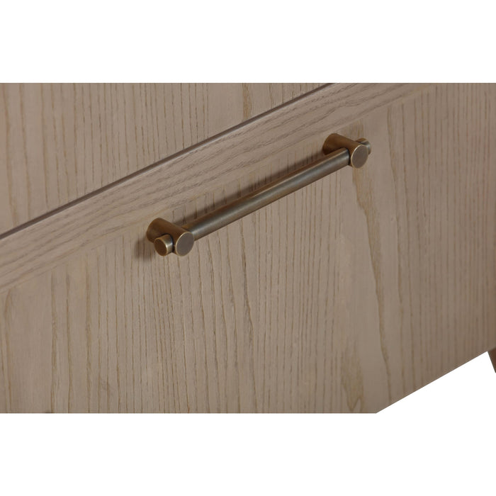 Modus Furniture Sumire Two Drawer Ash Wood Nightstand in Ginger 655450442360 QETW81B Image 3