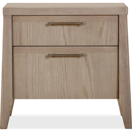 Modus Furniture Sumire Two Drawer Ash Wood Nightstand in Ginger 655450442360 QETW81B Main Image