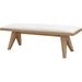 Modus Furniture Sumire Upholstered Bench in Ginger and Natural Linen 655450458231 QETW80 Image 1