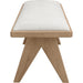 Modus Furniture Sumire Upholstered Bench in Ginger and Natural Linen 655450458231 QETW80 Image 2