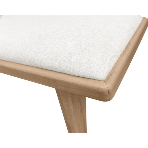 Modus Furniture Sumire Upholstered Bench in Ginger and Natural Linen 655450458231 QETW80 Image 3