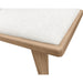 Modus Furniture Sumire Upholstered Bench in Ginger and Natural Linen 655450458231 QETW80 Image 3