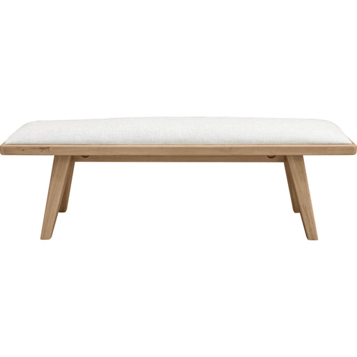 Modus Furniture Sumire Upholstered Bench in Ginger and Natural Linen 655450458231 QETW80 Main Image