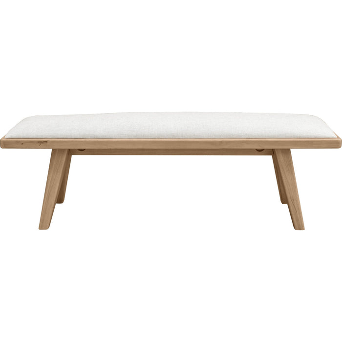 Modus Furniture Sumire Upholstered Bench in Ginger and Natural Linen 655450458231 QETW80 Main Image