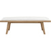 Modus Furniture Sumire Upholstered Bench in Ginger and Natural Linen 655450458231 QETW80 Main Image