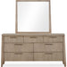 Modus Furniture Sumire Wall or Dresser Mirror in Ginger 655450442391 QETW83 Image 5