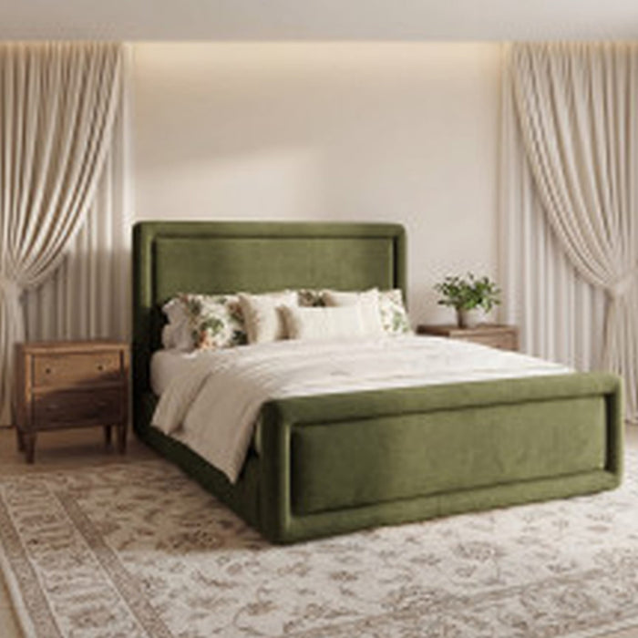 Modus Furniture Summit Uph Bed  Moss  WG2JH  Main Image