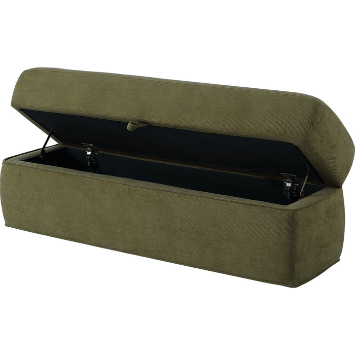 Modus Furniture Summit Uph Strg Bench  Moss 655450498930 WG2J91 Image 2