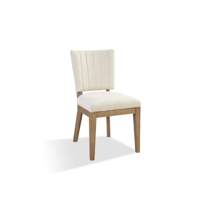 Modus Sumner Channel Back Upholstered Dining Chair in Natural Image 2