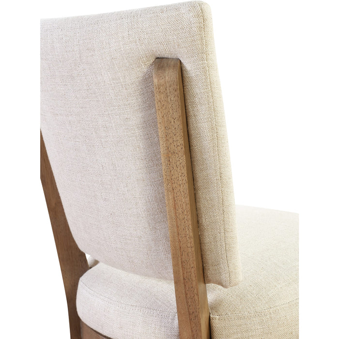 Modus Furniture Sumner Channel Back Upholstered Dining Chair in Natural 655450401510 NDMT64 Image 5