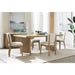 Modus Furniture Sumner Channel Back Upholstered Dining Chair in Natural 655450401510 NDMT64 Image 6