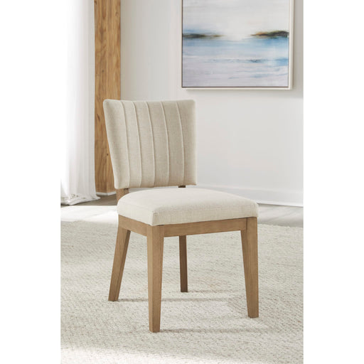 Modus Sumner Channel Back Upholstered Dining Chair in NaturalMain Image