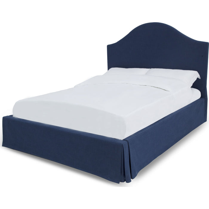 Modus Furniture Sur Skirted Footboard Storage Panel Bed in Navy  CBD5J 6 Image 3