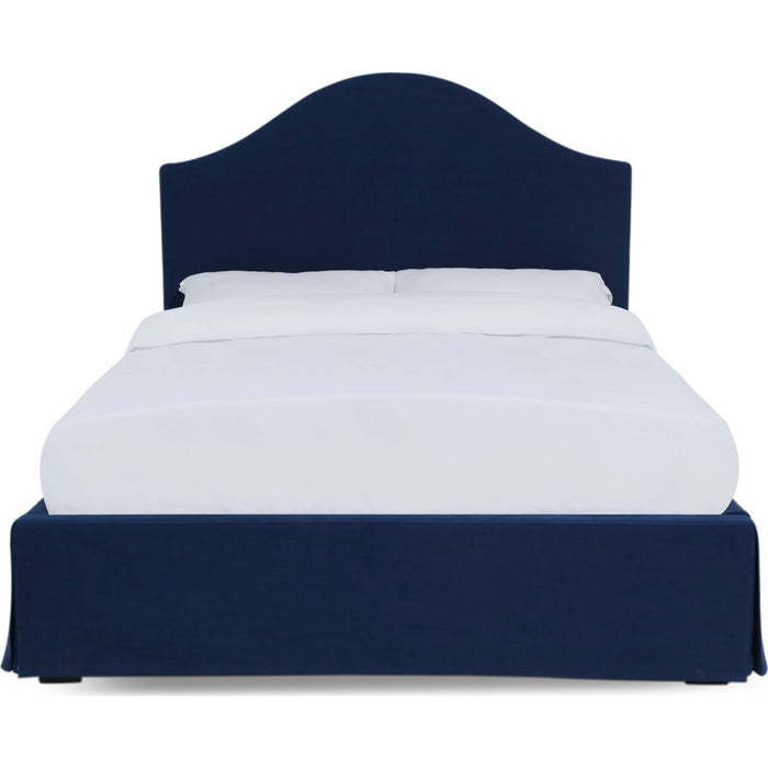Modus Furniture Sur Skirted Footboard Storage Panel Bed in Navy  CBD5J 6 Image 4