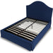 Modus Furniture Sur Skirted Footboard Storage Panel Bed in Navy  CBD5J 6 Image 6