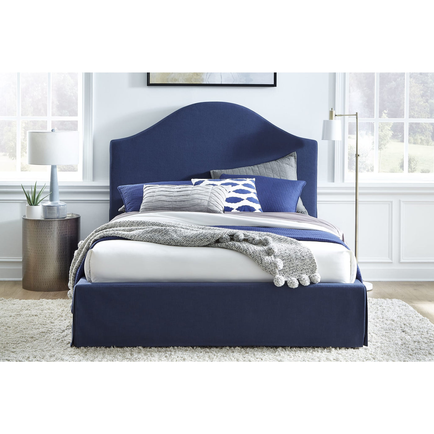 Barton frontal storage Skirted King Bed — Premium Decor SD