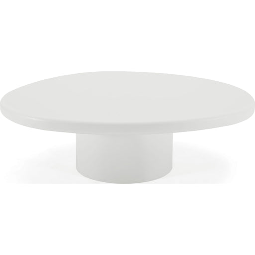 Modus Furniture Sven Short Wooden Coffee Table in Rice 655450446917 QTUJ21S Image 1