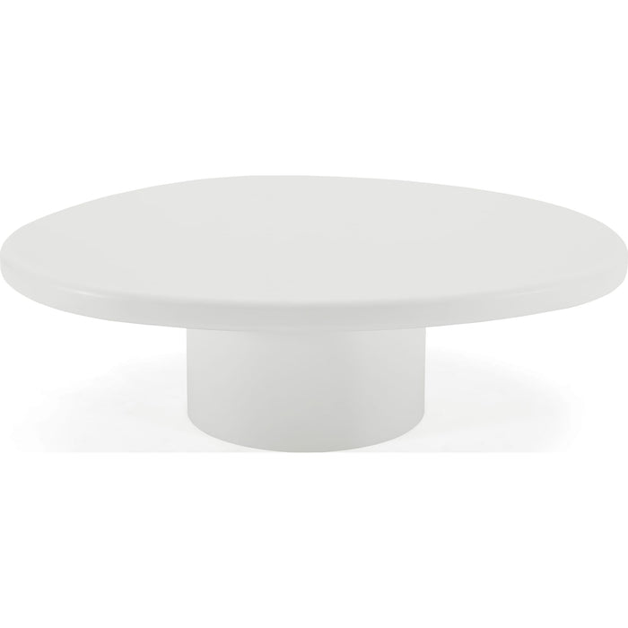 Modus Furniture Sven Short Wooden Coffee Table in Rice 655450446917 QTUJ21S Image 1