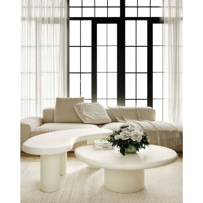 Modus Furniture Sven Short Wooden Coffee Table in Rice 655450446917 QTUJ21S Image 3