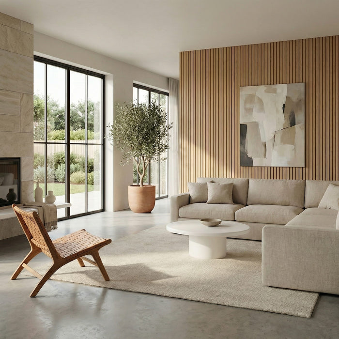 Modus Furniture Sven Short Wooden Coffee Table in Rice 655450446917 QTUJ21S Image 4