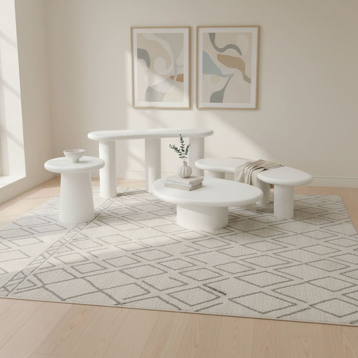 Modus Furniture Sven Short Wooden Coffee Table in Rice 655450446917 QTUJ21S Image 5