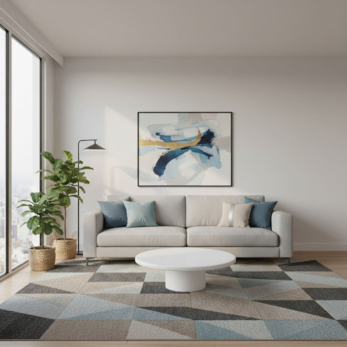 Modus Furniture Sven Short Wooden Coffee Table in Rice 655450446917 QTUJ21S Main Image