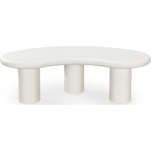 Modus Furniture Sven Tall Wooden Coffee Table in Rice 655450446948 QTUJ21L Image 1