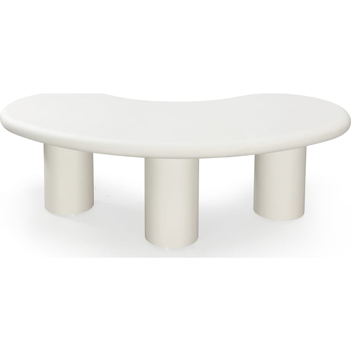 Modus Furniture Sven Tall Wooden Coffee Table in Rice 655450446948 QTUJ21L Image 2