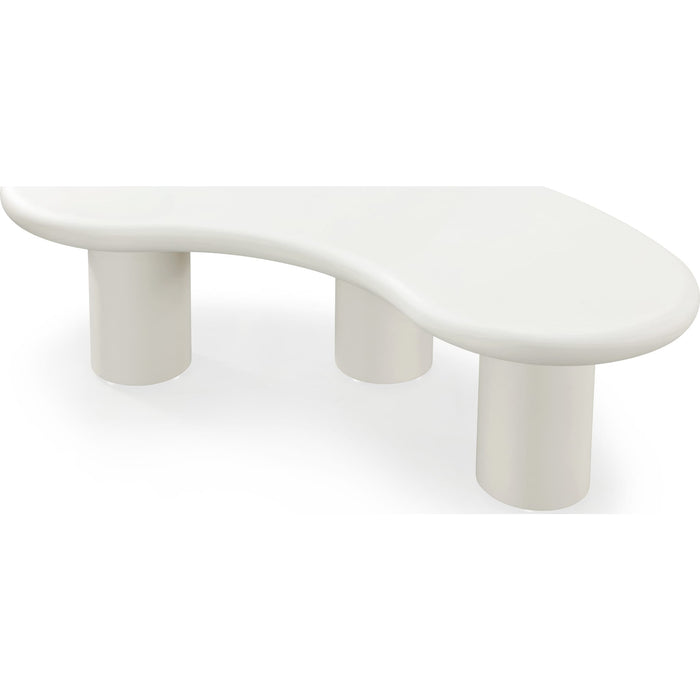 Modus Furniture Sven Tall Wooden Coffee Table in Rice 655450446948 QTUJ21L Image 3