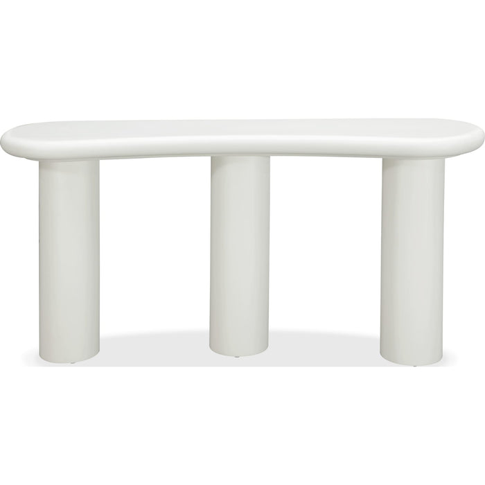 Modus Furniture Sven Wooden Console Table in Rice 655450484988 QTUJ23 Image 1
