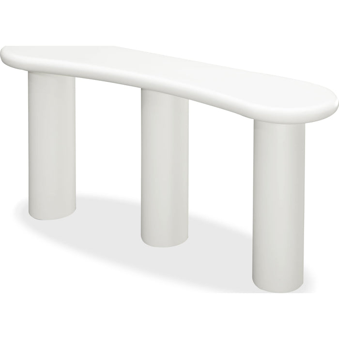 Modus Furniture Sven Wooden Console Table in Rice 655450484988 QTUJ23 Image 2