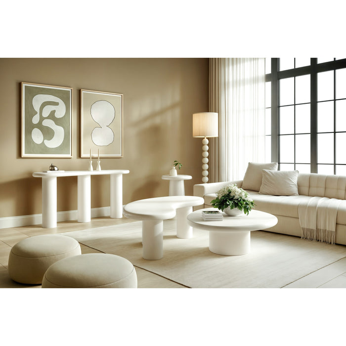 Modus Furniture Sven Wooden Console Table in Rice 655450484988 QTUJ23 Image 5