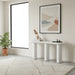 Modus Furniture Sven Wooden Console Table in Rice 655450484988 QTUJ23 Main Image