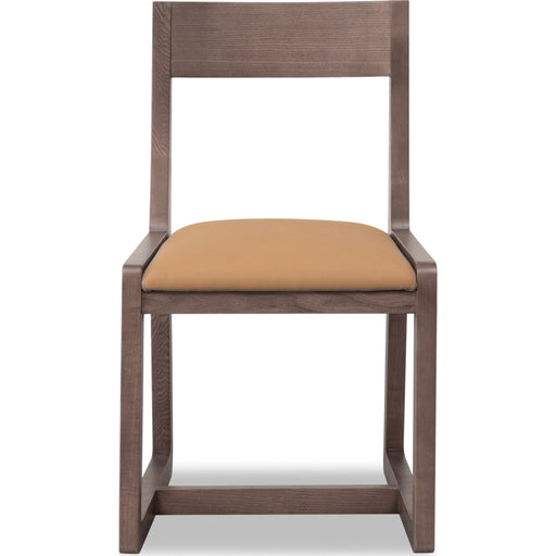 Modus Furniture Tanner Ash Sled Base Dining Chair in Chicory and Camel Tan 655450579820 QP8C63 Image 1