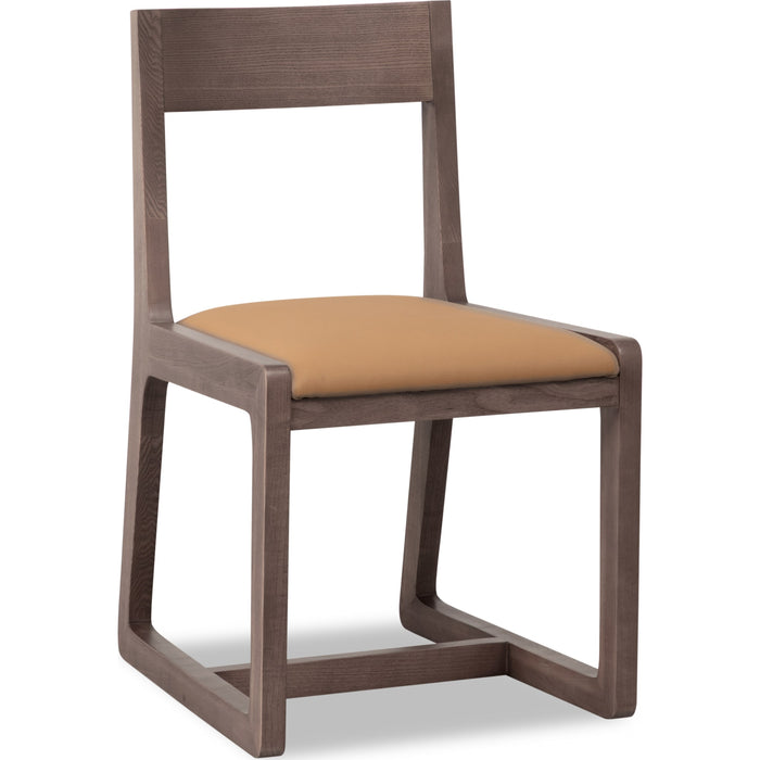 Modus Furniture Tanner Ash Sled Base Dining Chair in Chicory and Camel Tan 655450579820 QP8C63 Image 2