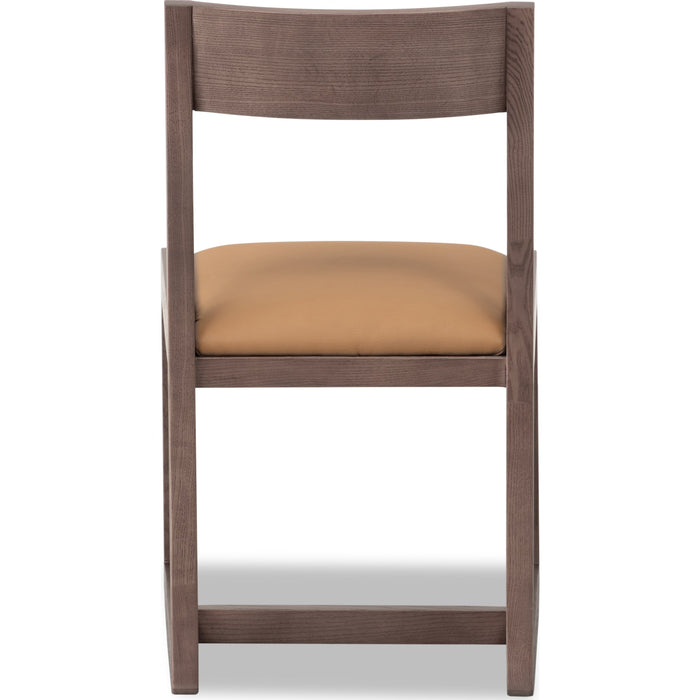 Modus Furniture Tanner Ash Sled Base Dining Chair in Chicory and Camel Tan 655450579820 QP8C63 Image 5