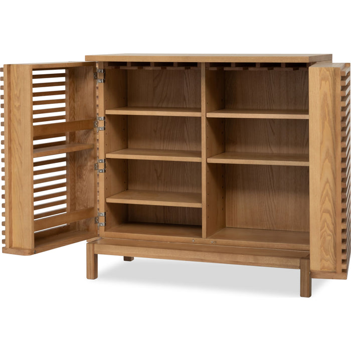 Modus Furniture Tanner Bar Cabinet  Flaxen 655450503399 QPUD80 Image 2