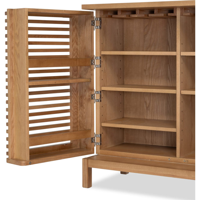 Modus Furniture Tanner Bar Cabinet  Flaxen 655450503399 QPUD80 Image 5