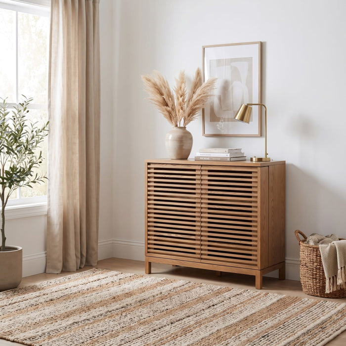 Modus Furniture Tanner Bar Cabinet  Flaxen 655450503399 QPUD80 Main Image