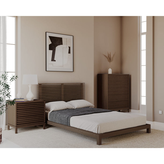 Modus Furniture Tanner California King size Solid Ash Platform Bed in Chicory 655450579837 QP8CH6 Image 6