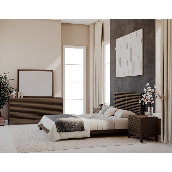 Modus Furniture Tanner California King size Solid Ash Platform Bed in Chicory 655450579837 QP8CH6 Image 7